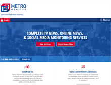 Tablet Screenshot of metromonitor.com